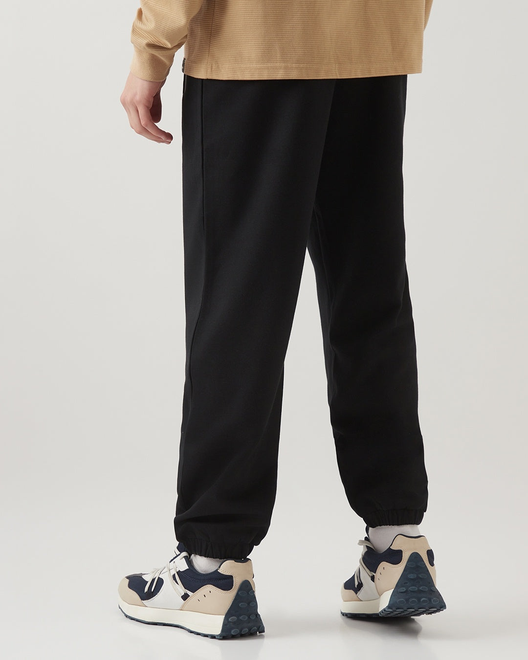 Men's Black Casual Solid Jogger