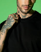 Men's Black Oversized FIt Tshirt