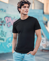 Men's  Casual Regular Fit Solid Half Sleeves Tshirt
