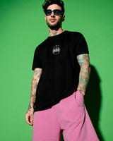 Men's Black the Dark Knight Graphic Printed Tshirt