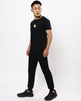 Men's Black the King Graphic Printed Tshirt