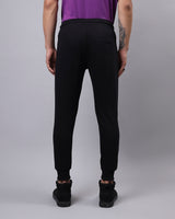 Men's Black Casual Regular Fit Solid Joggers