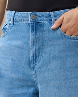 Men's Blue Super Baggy Fit Mid-Rise Jeans