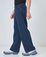 Men's Blue Super Baggy Fit Mid-Rise Jeans