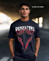 Men's Blue Dementors Graphic Printed Tshirt