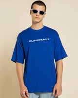 Men's Blue Half Sleeves Regular Fit Tshirt