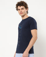 Men's Blue Marvel Moon Knight Graphic Printed Tshirt
