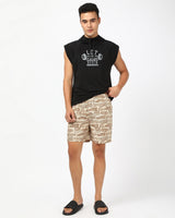 Men's Brown Avengers All Over Printed Lounge Wear Boxer