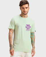 Men's Green Best Buds Graphic Printed Tshirt