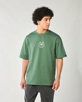 Men's Green Loki Graphic Printed Oversized Tshirt