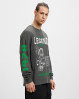Men's Grey Garfield Graphic Printed Oversized Tshirt