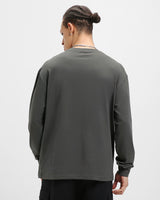 Men's Grey Garfield Graphic Printed Oversized Tshirt