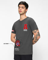 Men's Grey Hulk Graphic Printed Tshirt