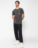 Men's Grey Hulk Graphic Printed Tshirt
