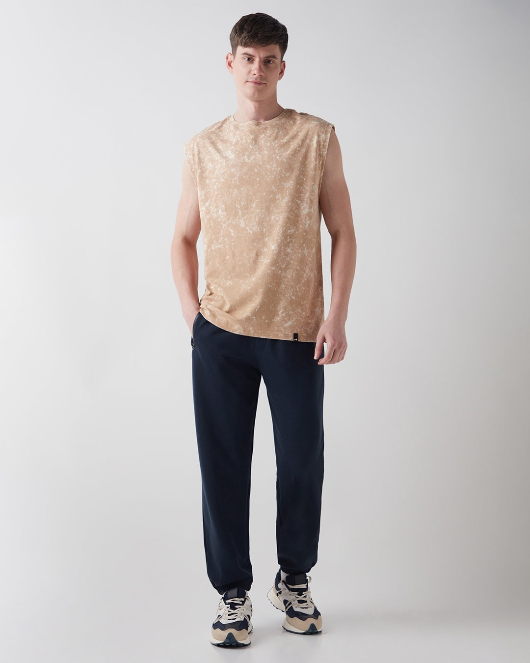 Men's Blue Casual Solid Jogger