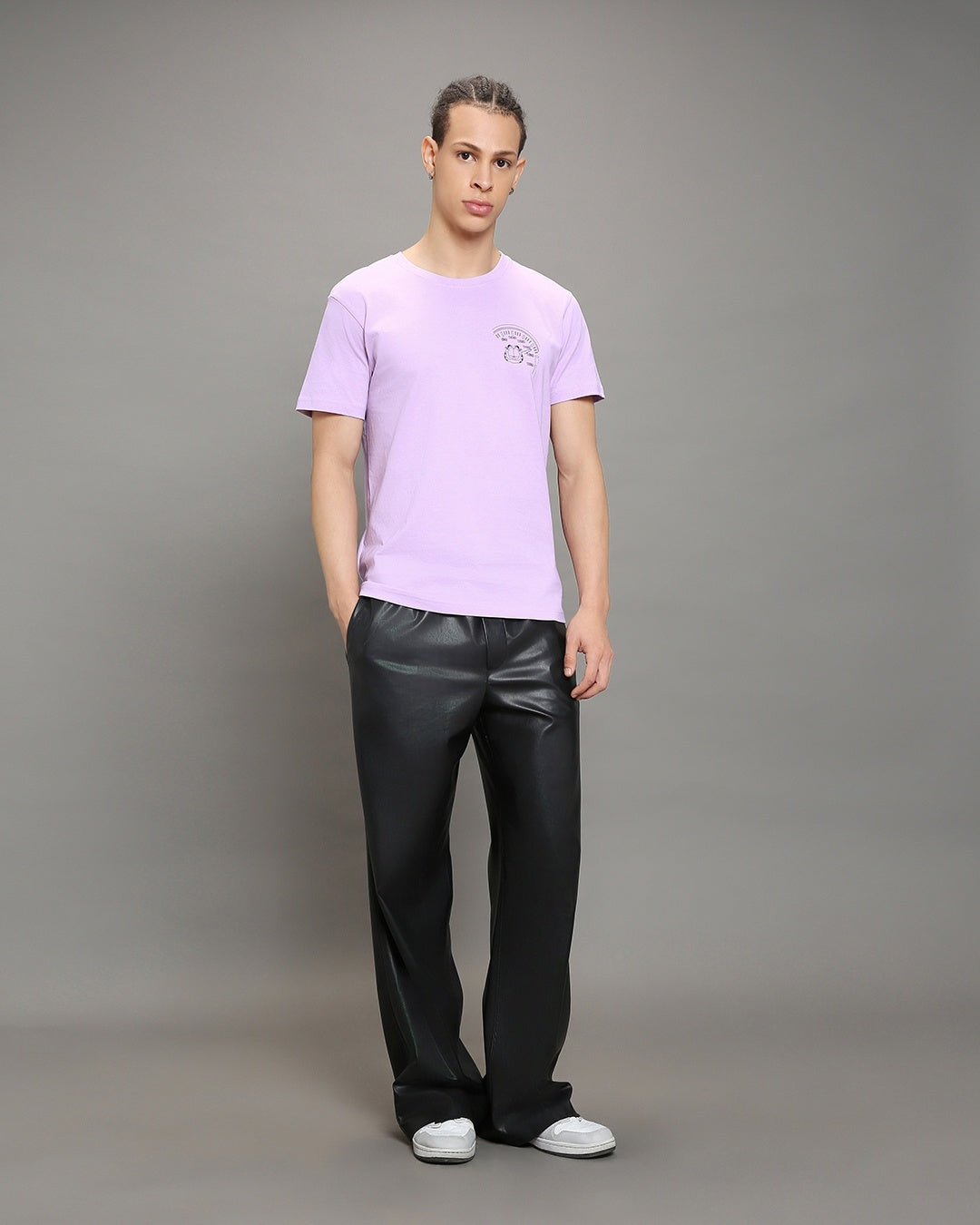 Men's Purple Mr.chopper Graphic Printed Tshirt