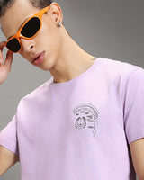 Men's Purple Mr.chopper Graphic Printed Tshirt