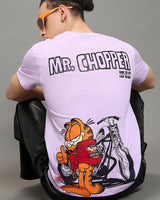 Men's Purple Mr.chopper Graphic Printed Tshirt
