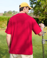 Men's Red Casual Oversized Fit Printed Half Sleeves Tshirt
