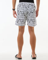 Men's White Casual Regular Fit Printed Boxer