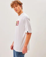 Men's White Marvel Ironman Typography Oversized Tshirt