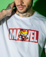 Men's White Casual Regular Fit Printed Half Sleeves Tshirt