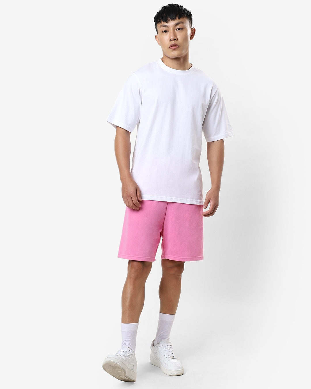 Men's Casual Oversized Fit Solid Half Sleeves Tshirt