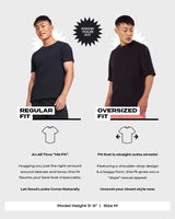 Men's White Casual Oversized Fit Printed Half Sleeves Tshirt