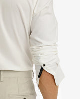 Men's White Casual Regular Fit Solid Full Sleeves Shirt