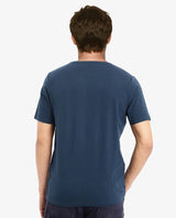 Men's Blue Casual Regular Fit Printed Half Sleeves Tshirt