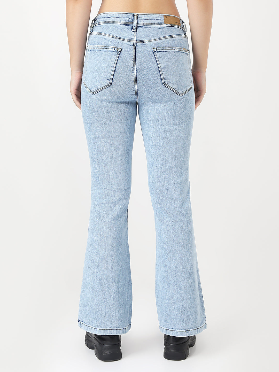 Women's Blue Casual Bootcut Jeans