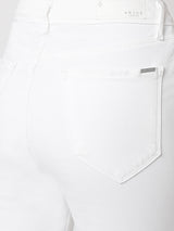 Women's White Casual Skinny Fit Jeans