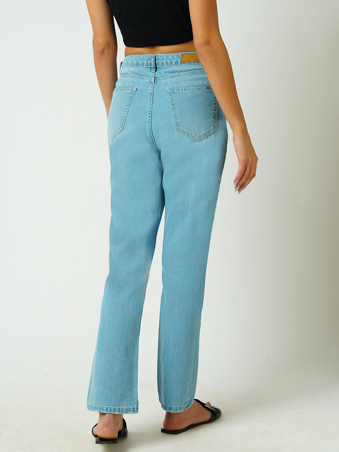 Women's Blue Casual Regular Fit Jeans