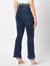 Women's Navy Casual Bootcut Jeans