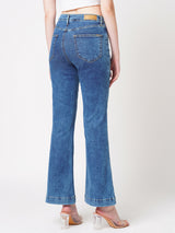 Women's Blue Casual Bootcut Jeans