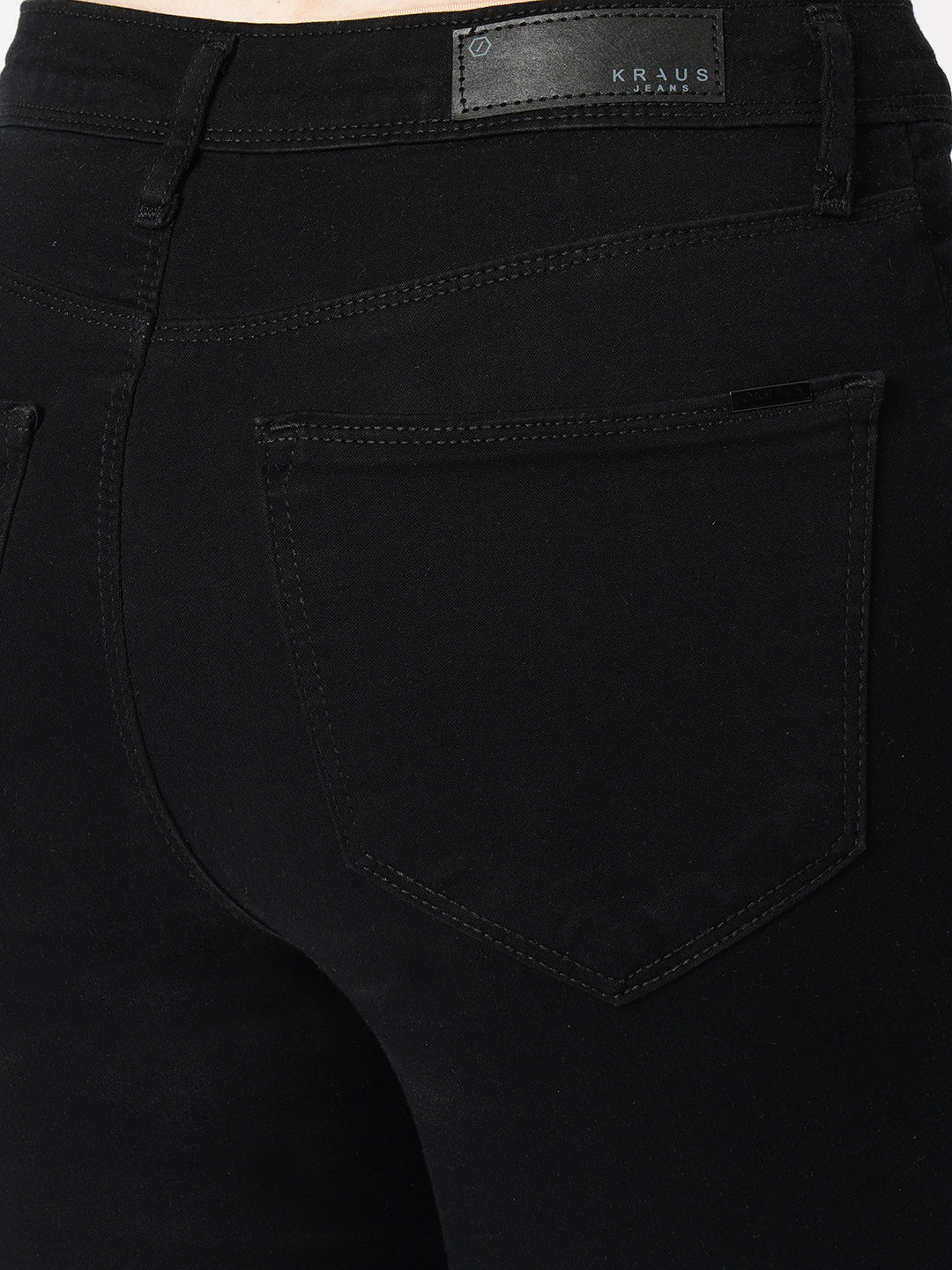 Women's Black Casual Skinny Fit Jeans