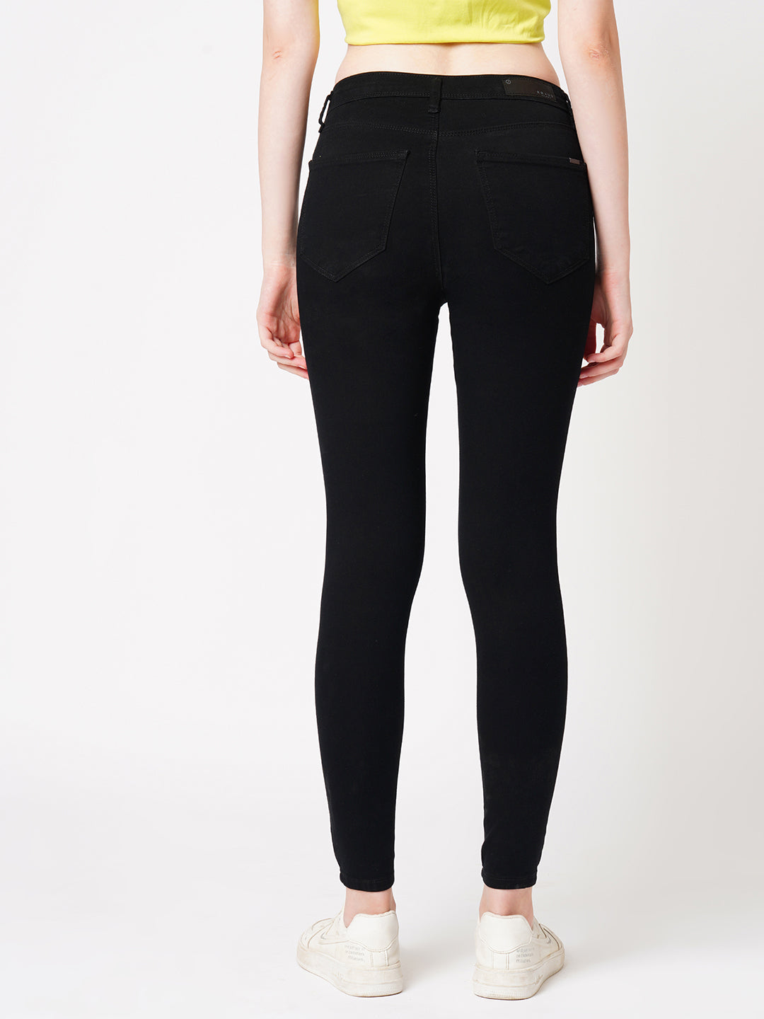 Women's Black Casual Skinny Fit Jeans