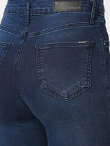 Women's Navy Casual Bootcut Jeans