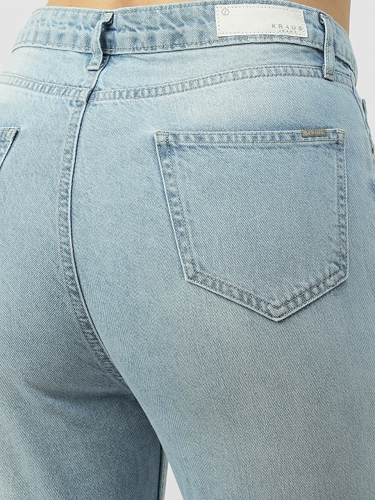 Women's Blue Casual Slim Fit Jeans