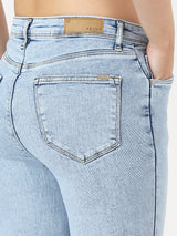 Women's Blue Casual Bootcut Jeans