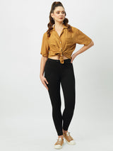 Women's Black Casual Skinny Fit Jeggings