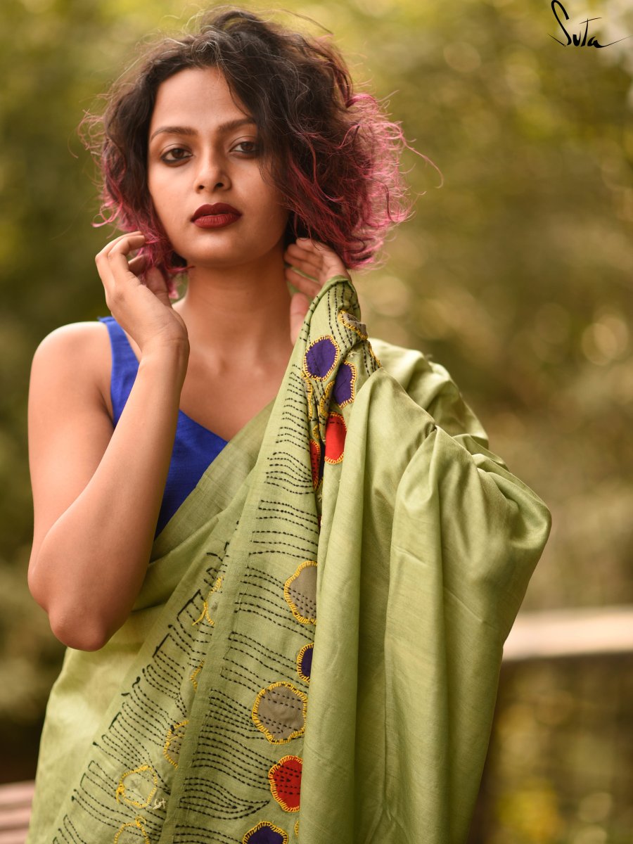 Women's Green Silk Saree