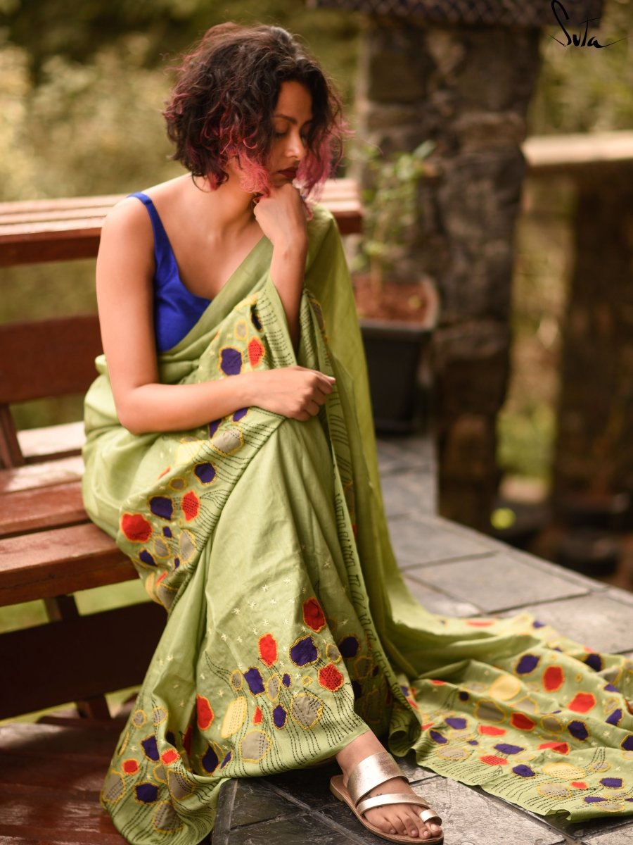Women's Green Silk Saree