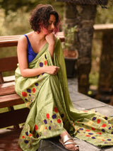 Women's Green Silk Saree