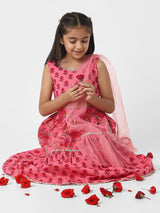 Girls Choli And Ghagra Set With Dupatta