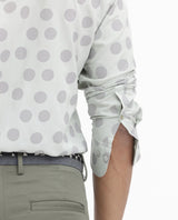 Men's Grey Casual Regular Fit Printed Full Sleeves Shirt