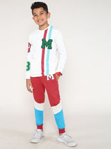 Boys Multicolor Casual Printed Regular Fit Full Sleeves Co-ord Set
