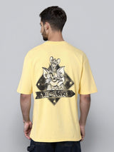 Men's Boxy Tom & Jerry Printed Round Neck Tshirt