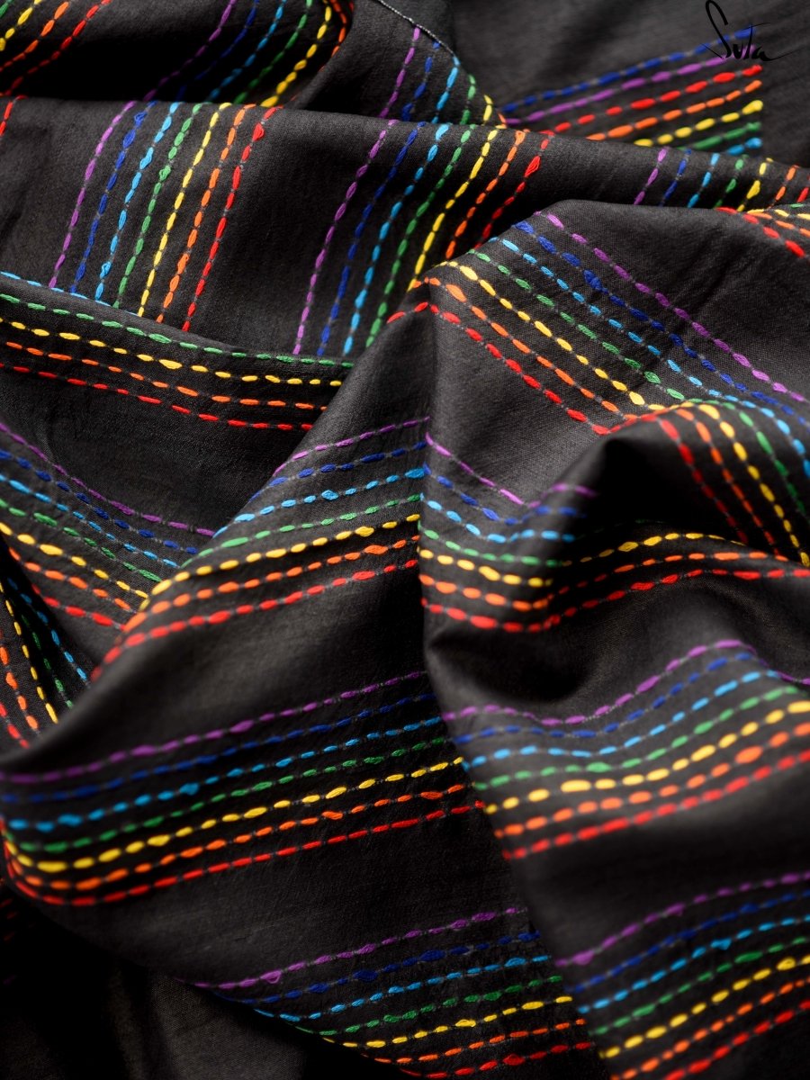 Women's Black Silk Saree