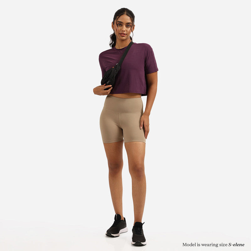 Women's Sports Wear Solid Shorts